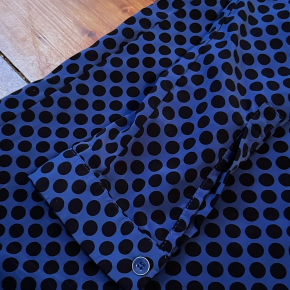 The Gap Blue with Black polkadots, extra small tunic dress - Picture 2 of 6